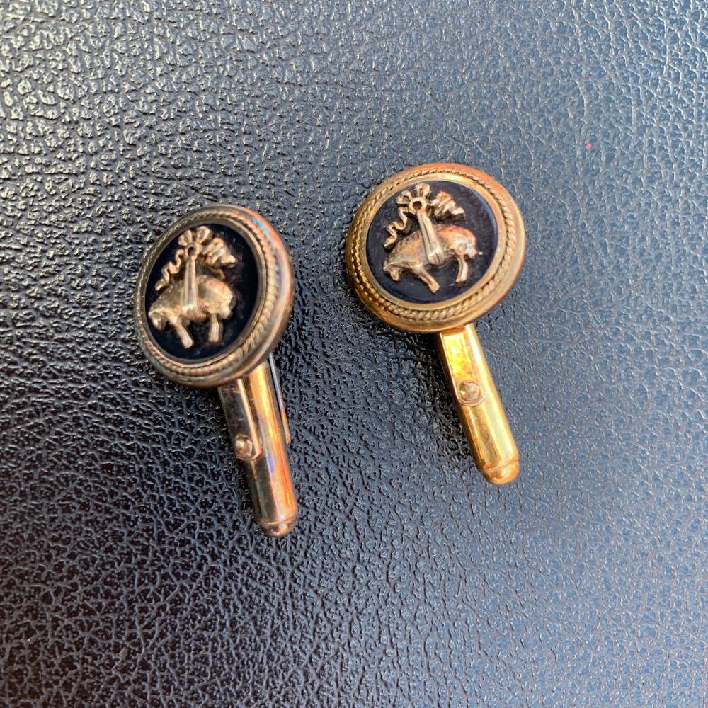Vintage Sterling Silver Cuff links